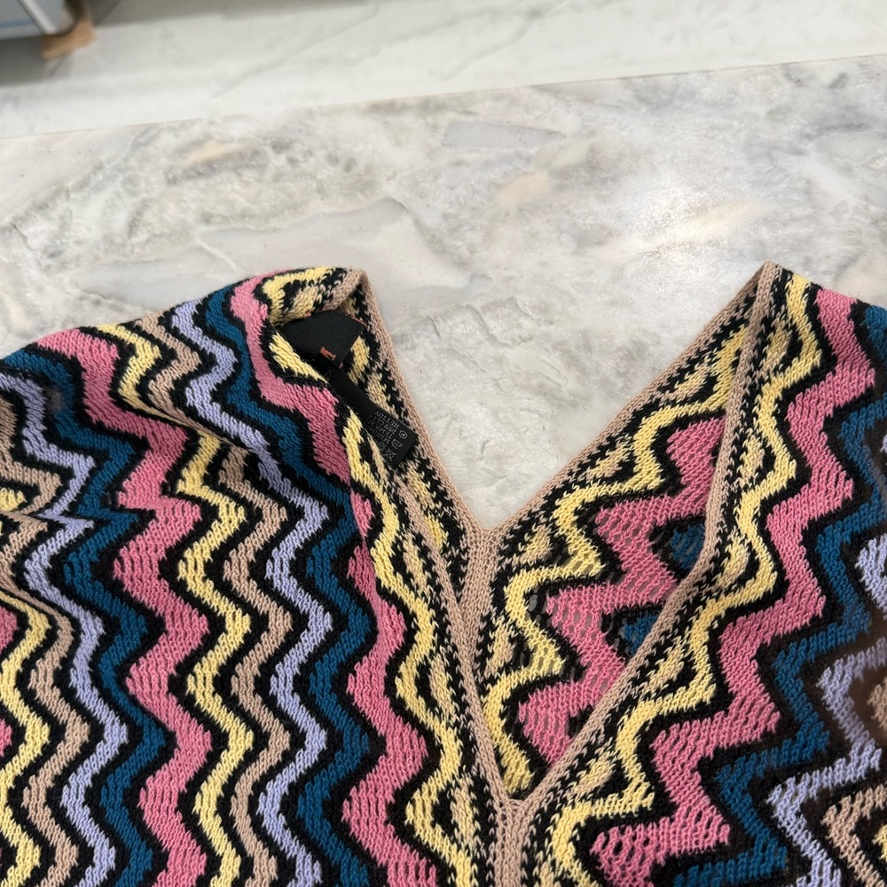 💝NWT Missoni Multicolor poncho /scarf - Picture 2 of 7
